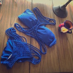 Blue bikini